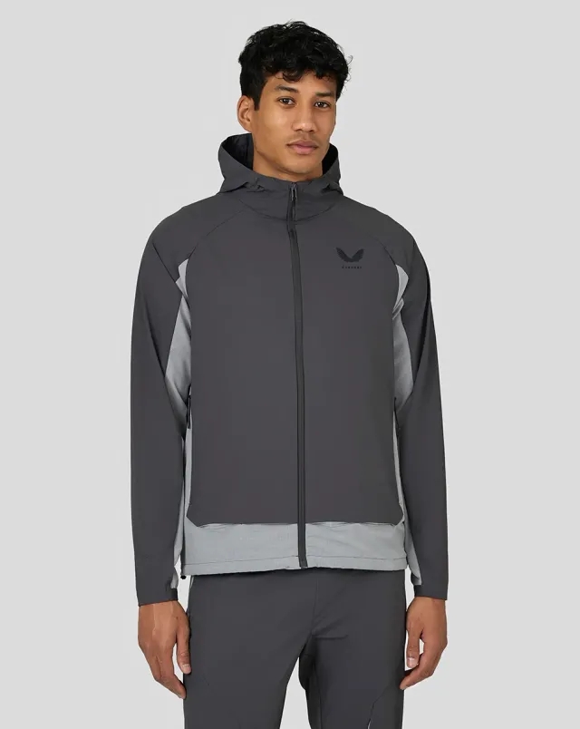 Castore Men’s Flex Woven Jacket – Pine Grey/green
