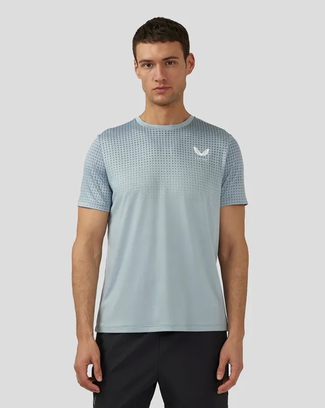 Castore Men’s Flow Short Sleeve Knit T-shirt - Stone Blue