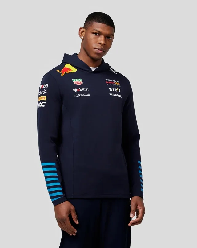 Castore Oracle Red Bull Racing Men's Official Teamline Pullover Hoodie - Night Sky