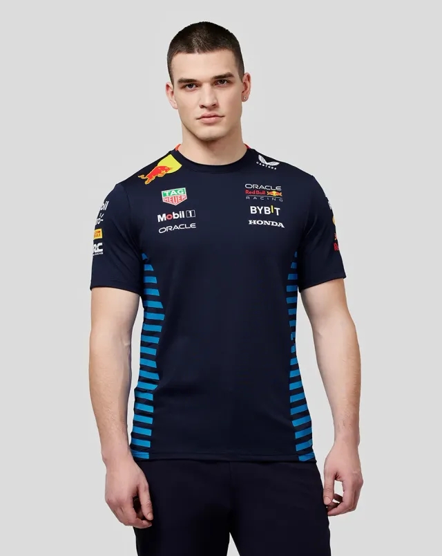 Castore Oracle Red Bull Racing Men's Official Teamline Set Up T-shirt - Night Sky