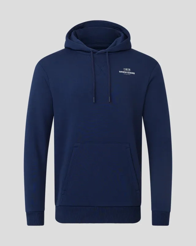 Castore Ineos Grenadiers Unisex Core Monobrand Hoodie- Grey