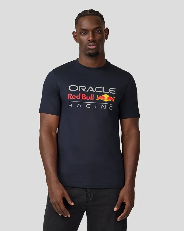 Castore Oracle Red Bull Racing Unisex Large Front Mono Logo Tee - Winery