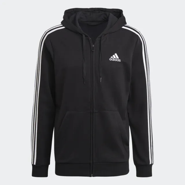 adidas Essentials 3-Stripes Full-Zip Hoodie