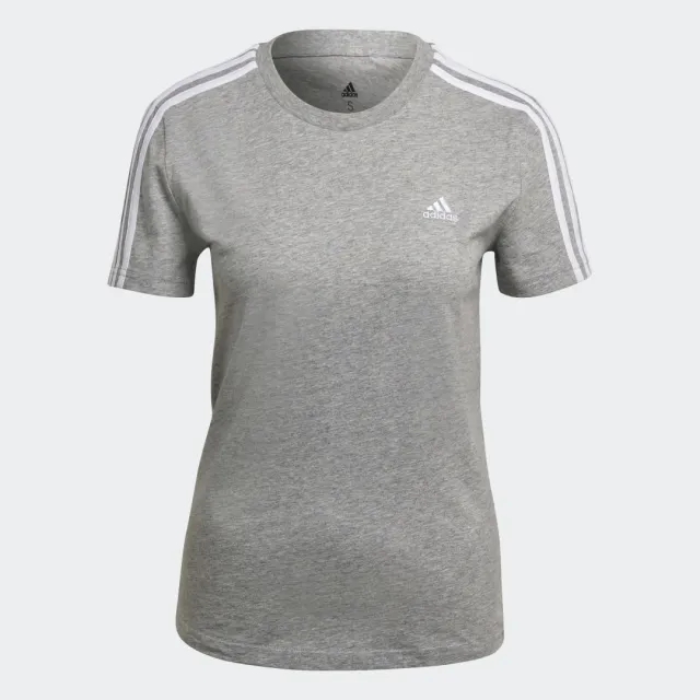 adidas  W 3S T  women's T shirt in Grey