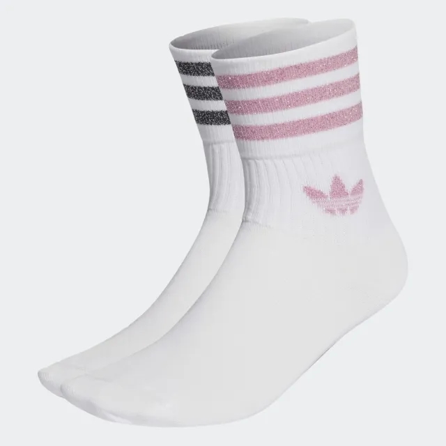 Adidas Solid Crew 2 Pack Unisex Socks - White