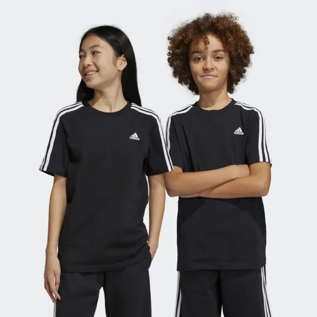 adidas  3S TEE  boys's Children's T shirt in Black