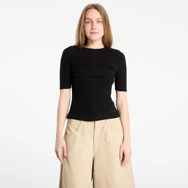 adidas Y-3 Fitted Short Sleeve Tee - Black