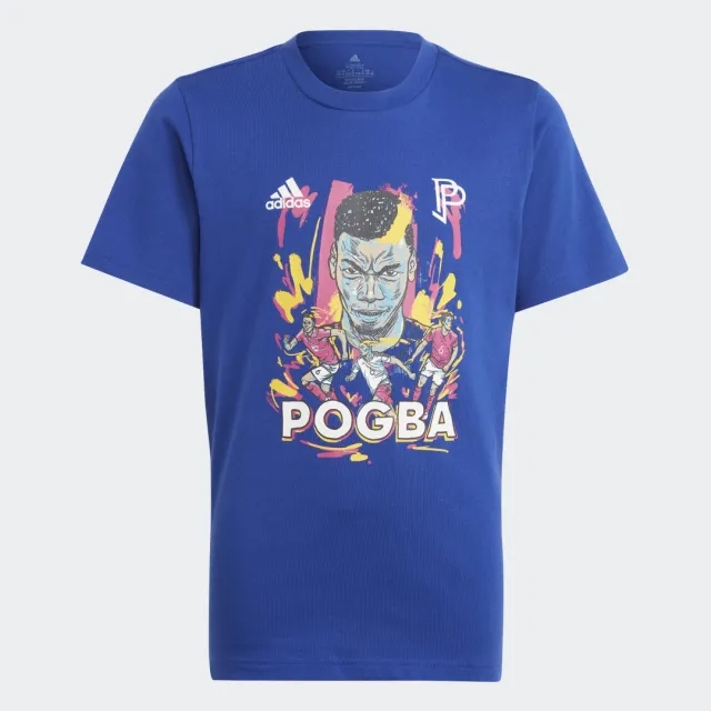 adidas Kids Paul Pogba Graphic Tee Blue