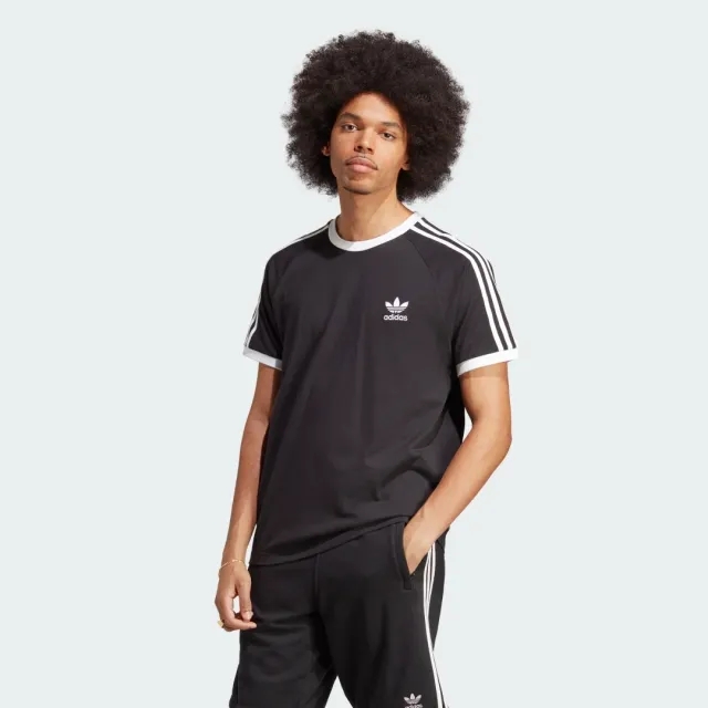adidas Originals Adicolor Classics 3-Stripes T-Shirt, Black