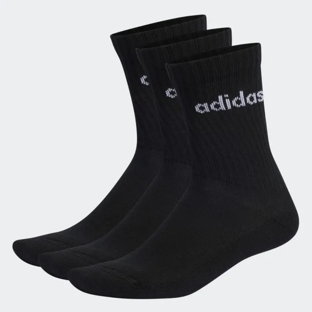 Adidas Originals 3-Pack Mid Socks In Black-Multi