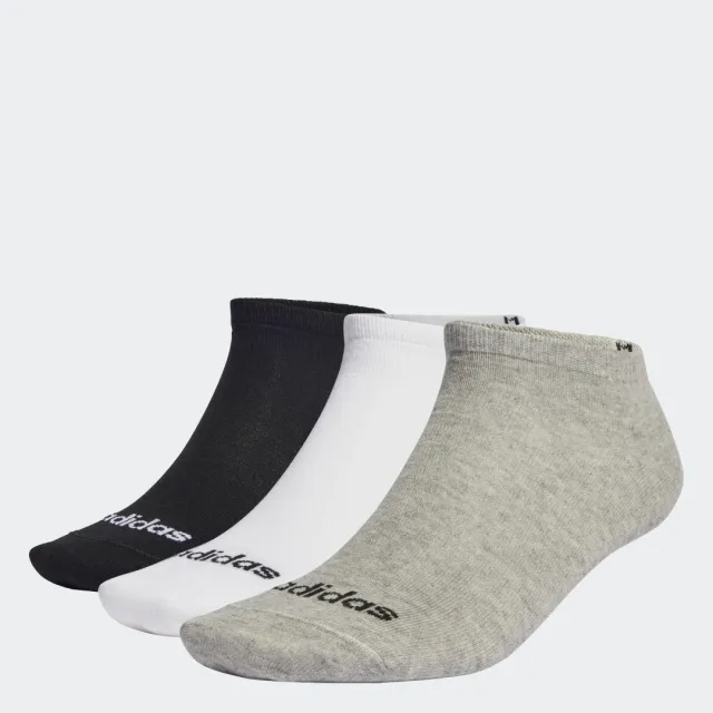 adidas Thin Linear Low-Cut Socks 3 Pairs - Multi