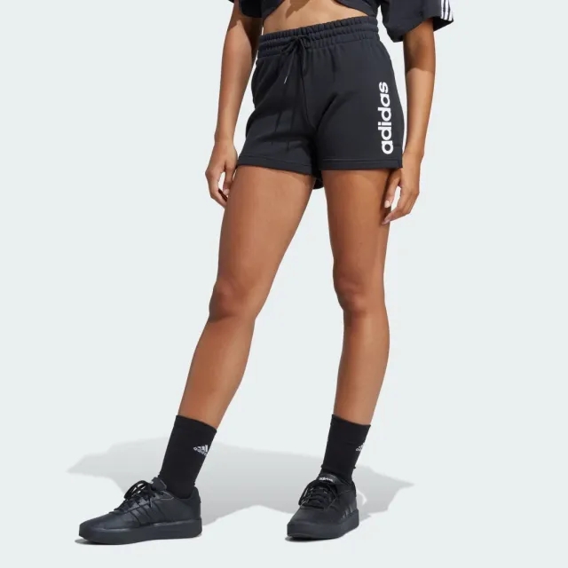adidas  Essentials Linear French Terry Shorts  women's Shorts in Black