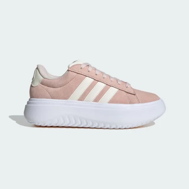 Adidas Grand Court Platform Suede Trainers