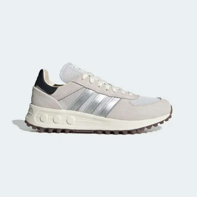 Adidas Originals La Trainer Lux Shoes In Crystal White / Silver Metalli