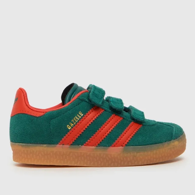 adidas Originals adidas dark green gazelle Boys Toddler trainers