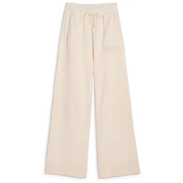 PUMA Women's CLASSICS+ Relaxed Sweatpants - Rosebay - L - Cream - Size: Large