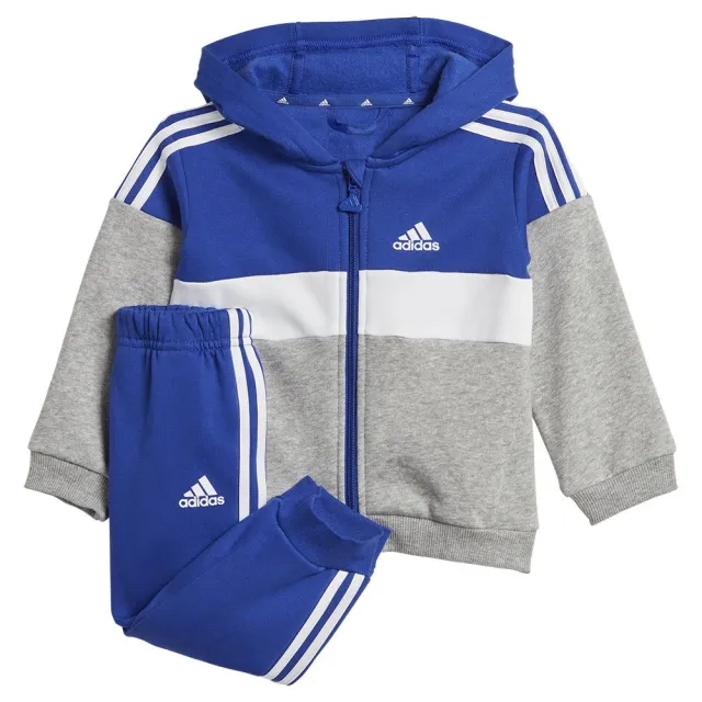 adidas Tiberio 3-Stripes Colorblock Fleece Track Suit Kids