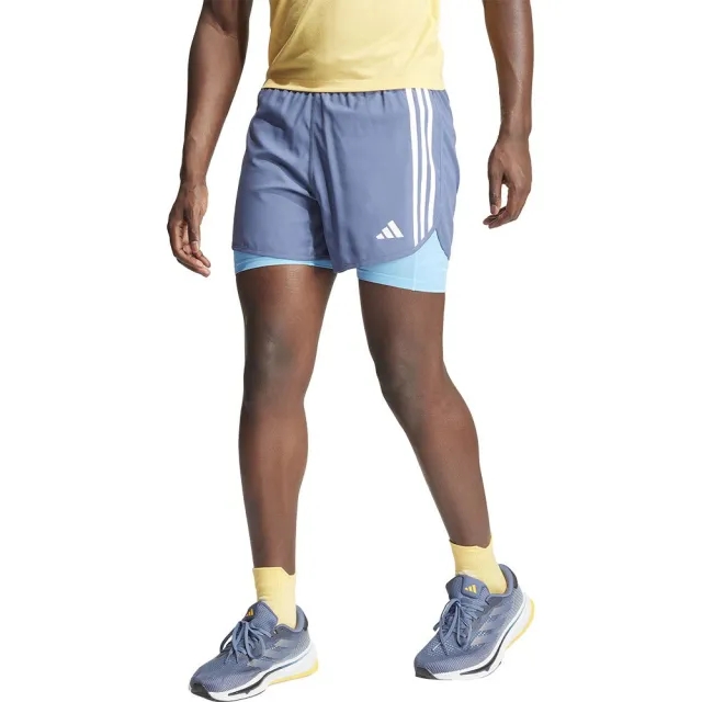 Adidas Own The Run 3-Stripes 2 In 1 Shorts