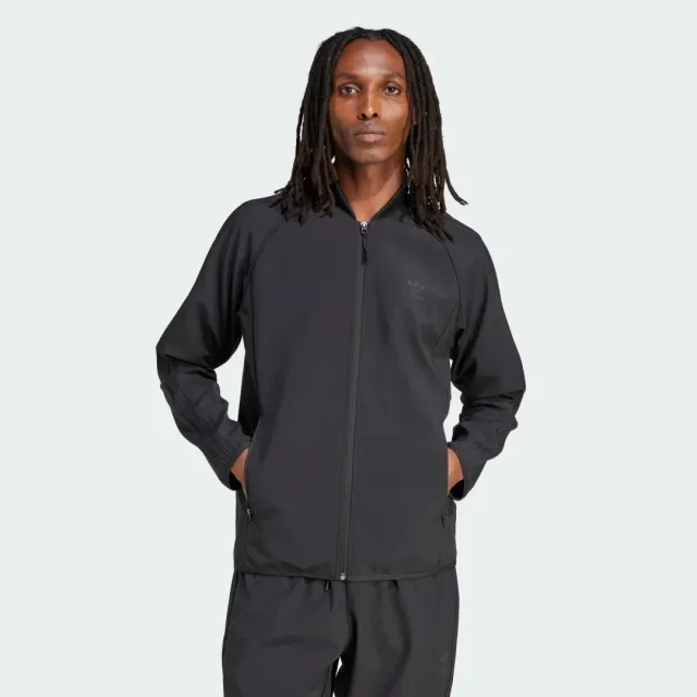 adidas Originals Woven Superstar Track Top - Black - Size S - Black