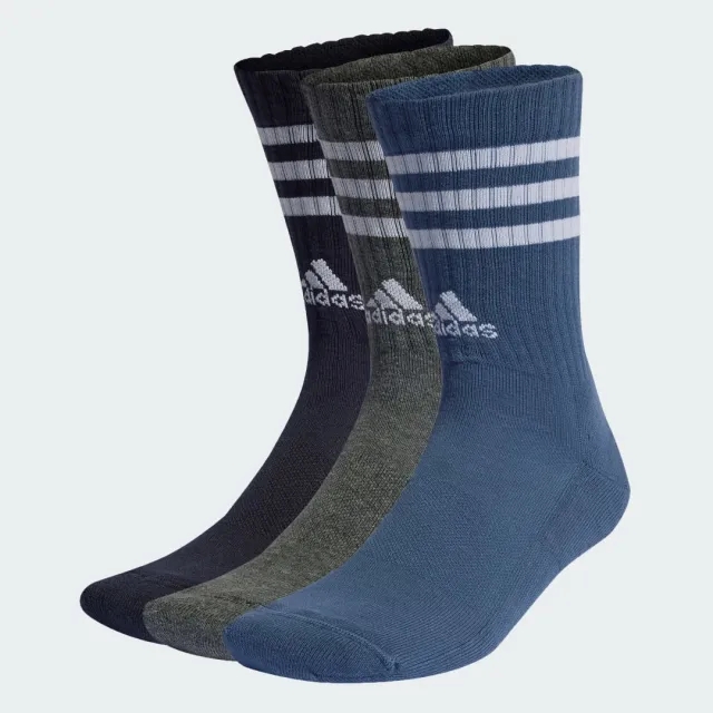 adidas 3-Stripes Cushioned Crew Socks 3 Pairs