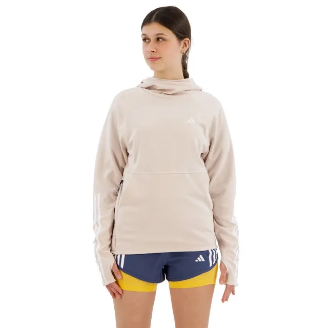 adidas Own The Run 3 Stripes Hoodie Womens