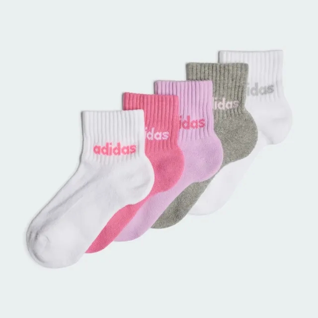 adidas multi kids linear ankle socks 5 pack