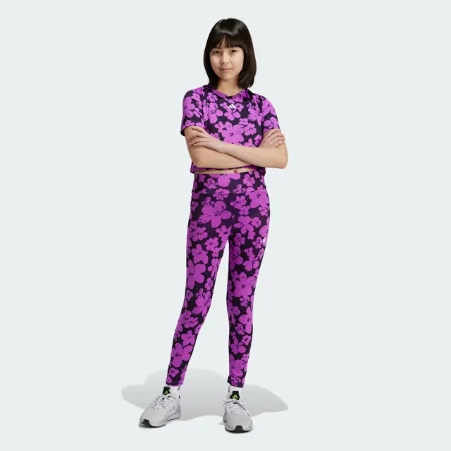 adidas Train Essentials Seasonal Printed High Waisted 7/8 Training Leggings Kids