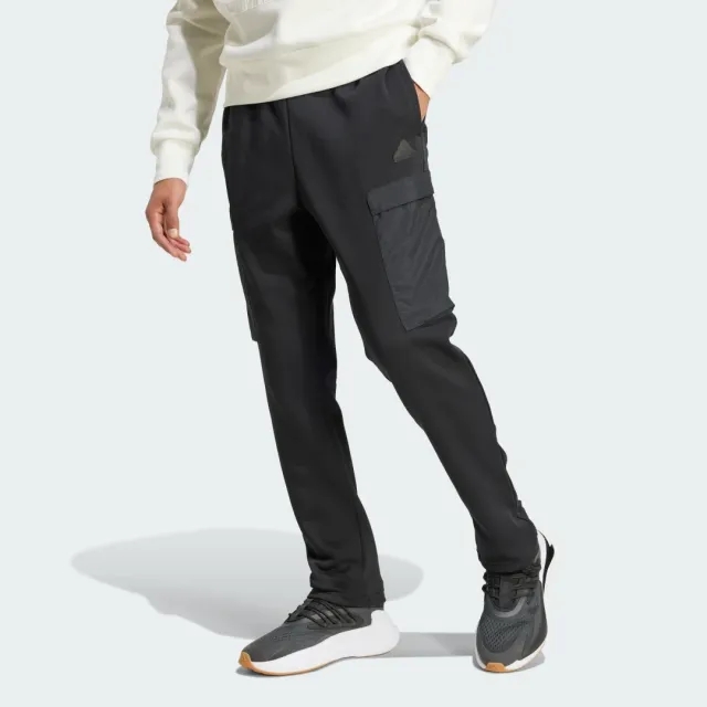 Manchester United x adidas Mens City Escape Fleece Lined Joggers Black
