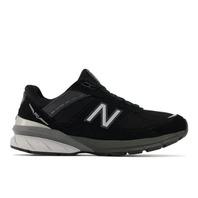 New Balance Women's MADE in USA 990v5 Core in Black/Grey Suede/Mesh