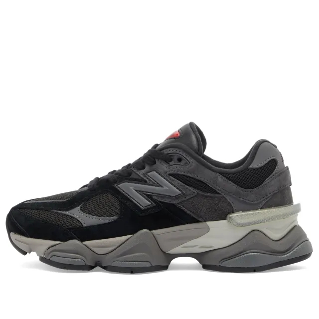 New Balance Unisex 9060 in Black/Grey Suede/Mesh