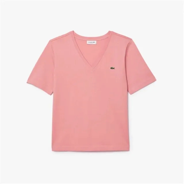 Lacoste Relaxed-Fit Soft Cotton V-Neck T-Shirt