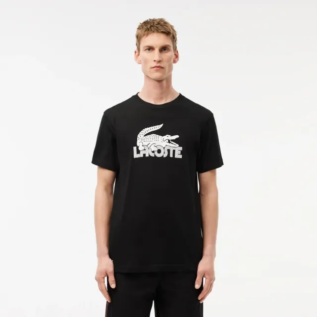 Lacoste Ultra Dry Cotton Sport T-shirt - Black / White
