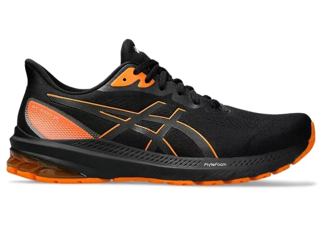 ASICS GT-1000 12 GTX Stability Running Shoe Men - Black, Orange