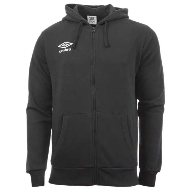 Umbro Small Logo Full Zip Sweatshirt  - Black