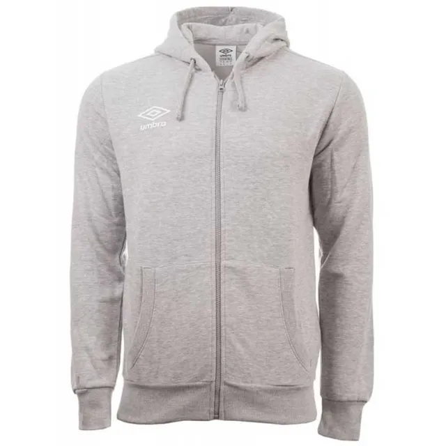 Umbro Small Logo Full Zip Sweatshirt  - Grey