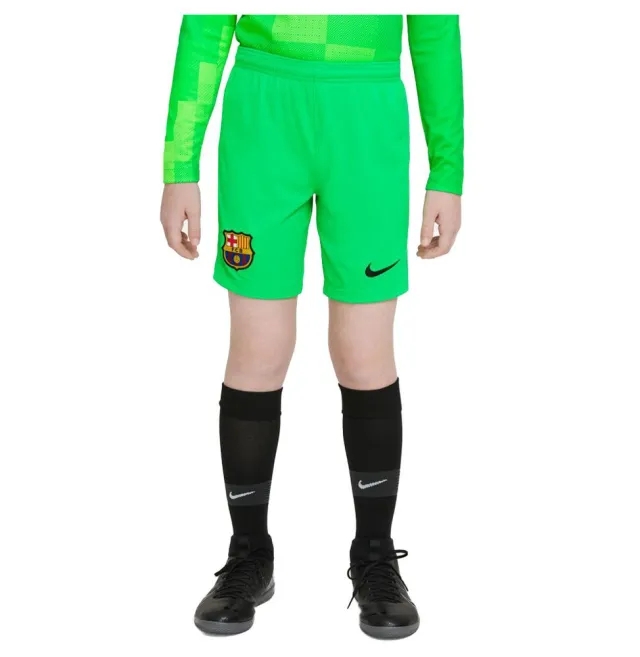 Nike Barcelona Kids Goalkeeper Home Shorts 2021/22