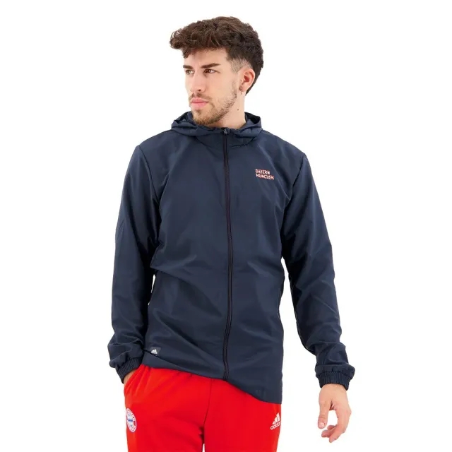 Adidas Bayern Munich Q2 Wb 21/22 Jacket  - Blue