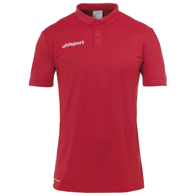 Uhlsport Essential Poly Short Sleeve Polo  - Red