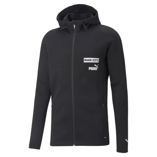 Man City Casuals Hoody Jacket (Black) 2022-2023 Men's Manchester City Made By: Puma