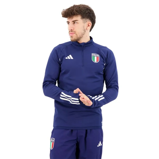 adidas - Italy Training Sweatshirt Blu Navy Official 2023