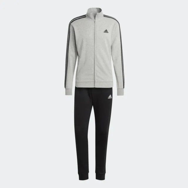 adidas Basic 3 Stripes French Terry Tracksuit Mens