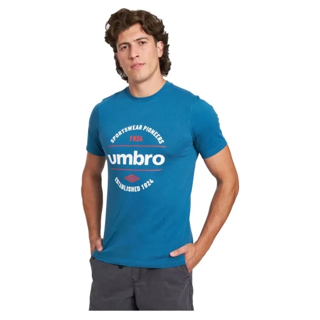 Umbro Circular Graphic Short Sleeve T-shirt  - Blue