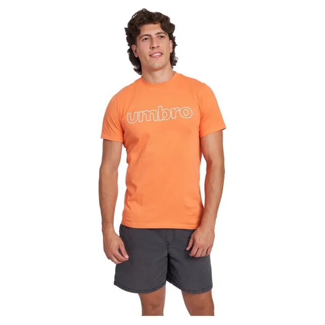 Umbro Linear Logo Graphic Short Sleeve T-shirt  - Orange