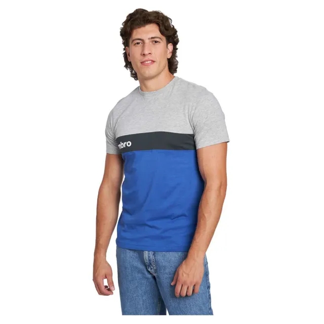 Umbro Sportswear Short Sleeve T-shirt  - Blue,Grey