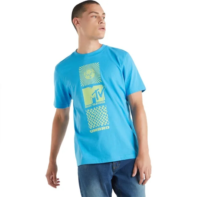 Umbro X Mtv Graphic Short Sleeve T-shirt  - Blue