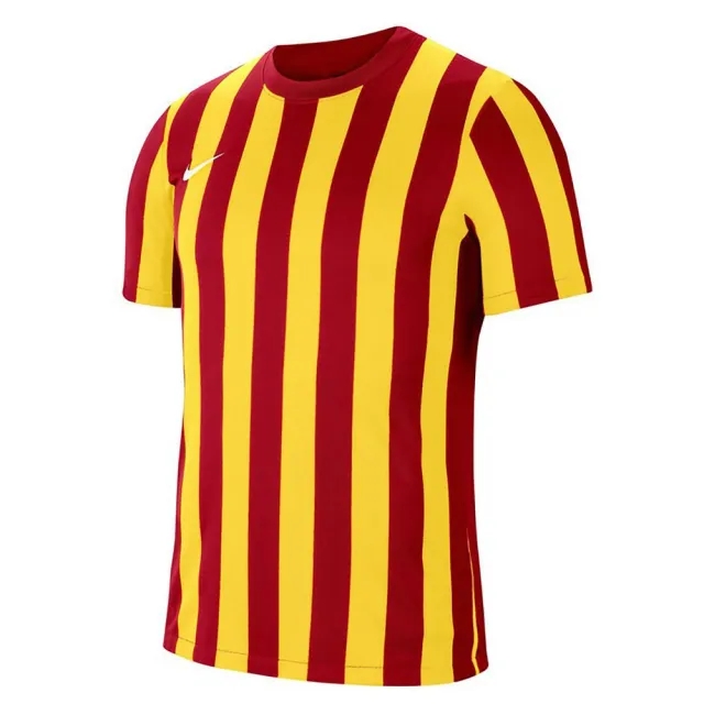 Nike Striped Short Sleeve T-shirt  - Red