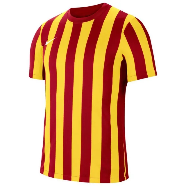 Nike Striped Short Sleeve T-shirt  - Yellow,Red