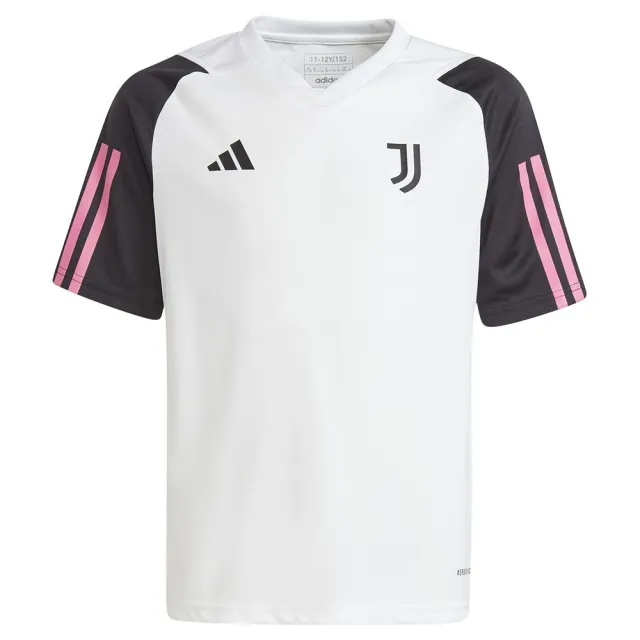 Adidas Juventus 23/24 Tiro Junior Short Sleeve T-shirt Training  - White