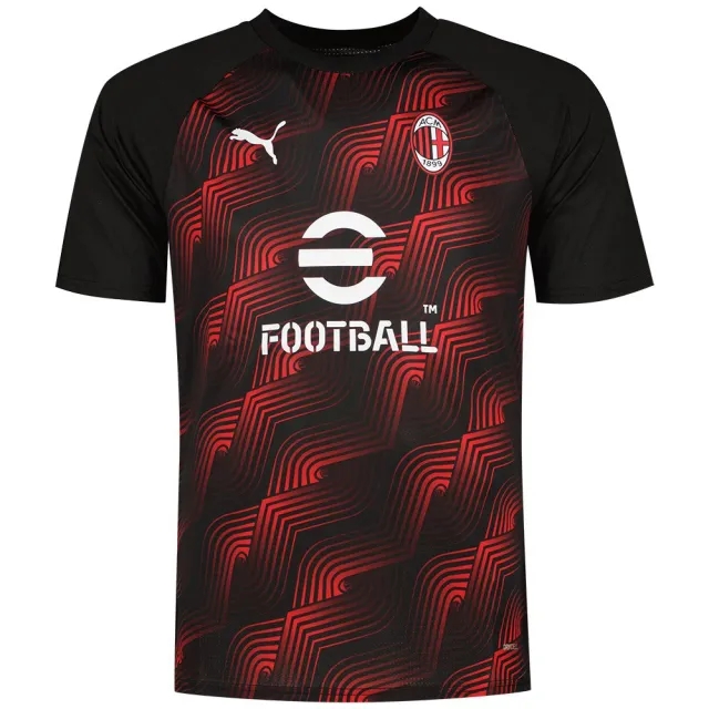 Puma AC Milan Mens SS Pre-Match Home Shirt 2023/24