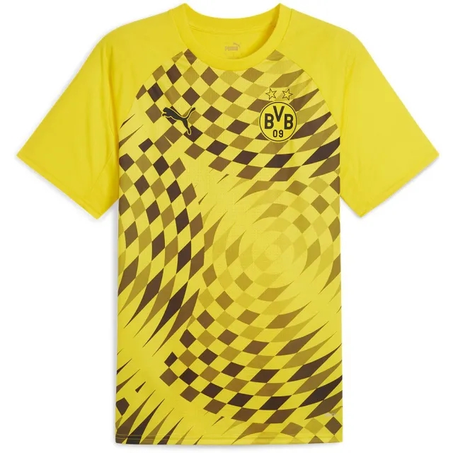 Puma Borussia Dortmund Mens SS Pre-Match Home Shirt 2023/24
